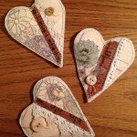 Heart brooches
