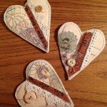 Heart brooches