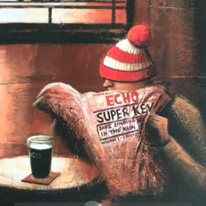 Super Kev Mounted Giclee Print by Chris Cummings