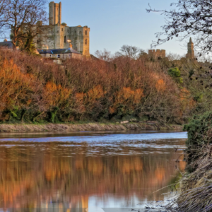 Autumn at Warkworth Castle by Kit Saddington