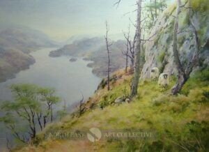 Above Thirlemere 2 Framed Original Acrylic by Joe Hush