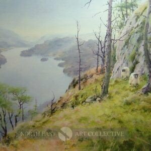 Above Thirlemere 2 Framed Original Acrylic by Joe Hush