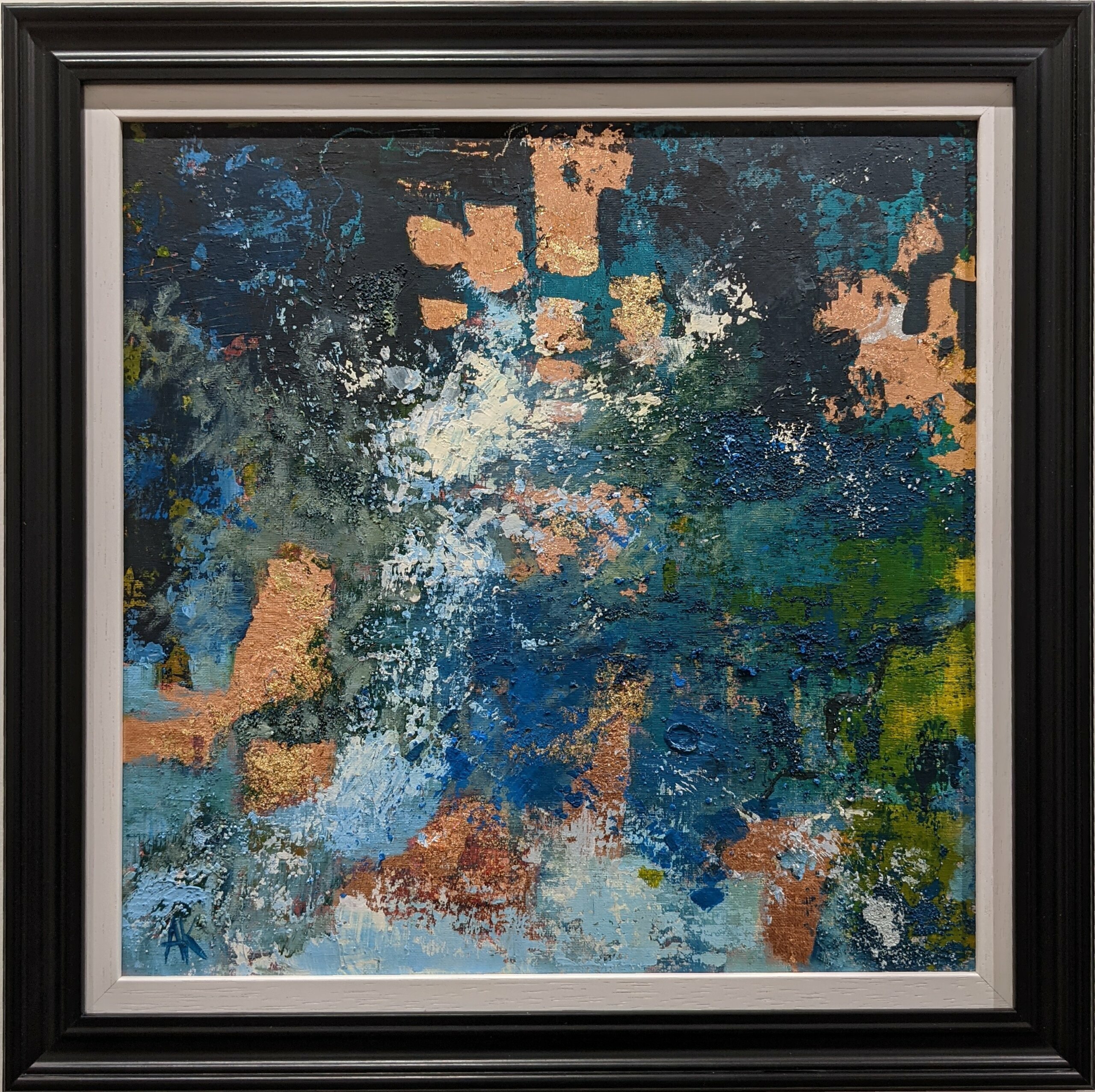 Ubiquity Framed Original Mixed Media by Annie Kennerley
