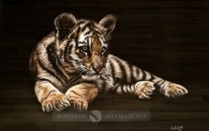 Tiger Cub, Framed Limited Edition Print by Anne J. Gill