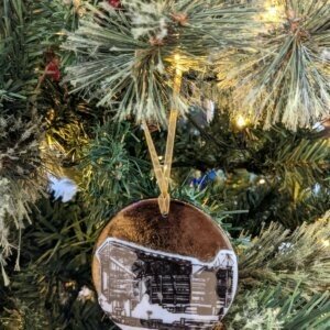St. James' Park Handmade Iridescent Glass Christmas Hanging Decoration by Natalie Yates