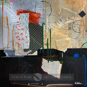 Walter Scott Framed Original Collage by Barrie Watson