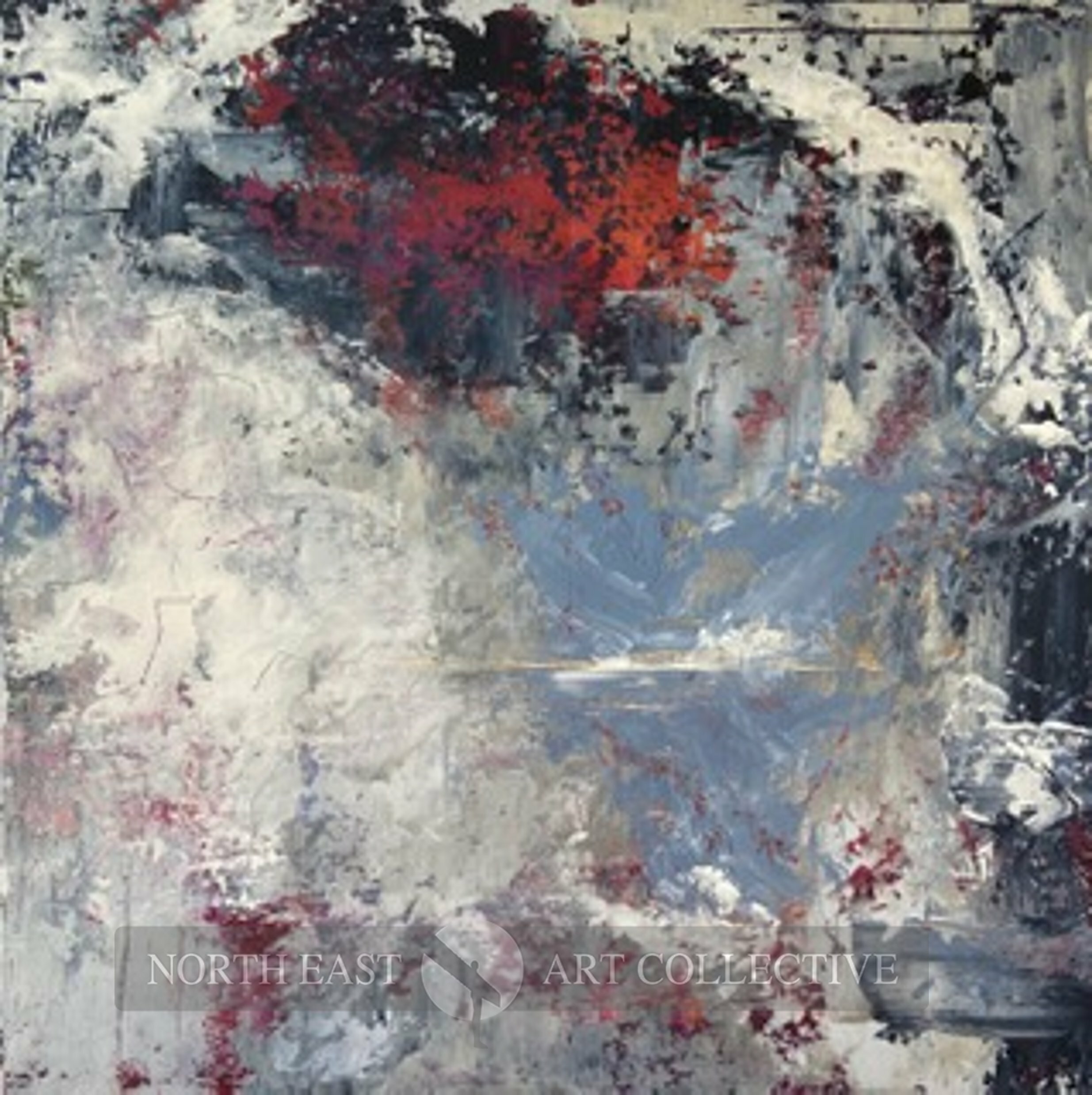 Eruption Framed Original Oil by Annie Kennerley