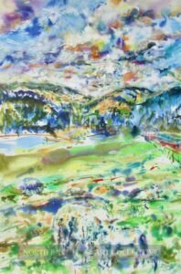 Ingram Valley Original Acrylic on Canvas by Rasa Zilinskaite