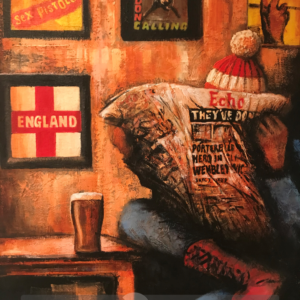 London Calling Mounted Giclee Print by Chris Cummings